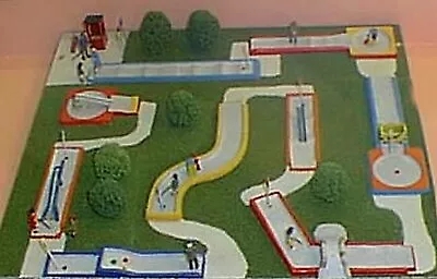 Crazy Golf Course Set Flags F189 UNPAINTED OO Scale Langley Models Kit 1/76 • £36.73