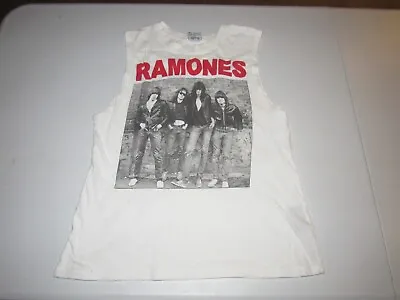 Ramones Women's Bravado White Tank Top Sleeveless Shirt Size S • £3.16