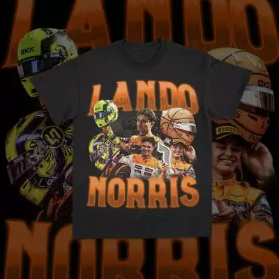 Lando Norris Formula 1 Racing T-Shirt Black | McLaren 2024 • $63.95