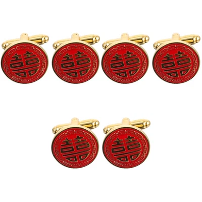 £12.06 • Buy  3 Pairs Cufflinks Mens Presents Chinese Wedding Favors Shirt