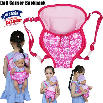 Baby Doll Carrier Backpack Accessories Front Back Sleeping Bag Girl Straps 15-18 • $12.99