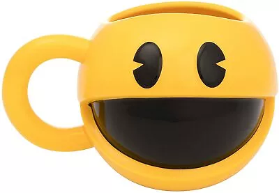 PAC-MAN 16 Oz. Sculpted Ceramic Mug By Bioworld (New In Box) • $29.99