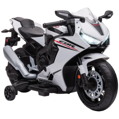 £83.99 • Buy HOMCOM Honda Licensed 6V Kids Electric Motorbike Ride On Car For 3-5 Years White