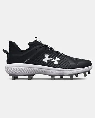 Under Armour Men's Yard Low MT 8-10 Baseball Softball Cleats 3025592-001 Black • $39.99