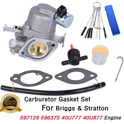 $65.99 • Buy Carburetor Gasket Set For Briggs & Stratton 597128 596375 40U777 40U877 Engine 