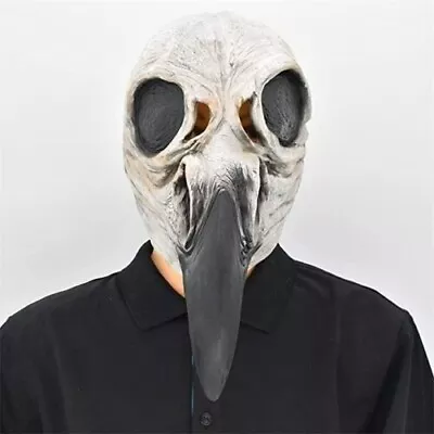 £7.75 • Buy Plague Doctor Beak Mask Latex Headgear Steampunk Bird Mask Halloween Party Props