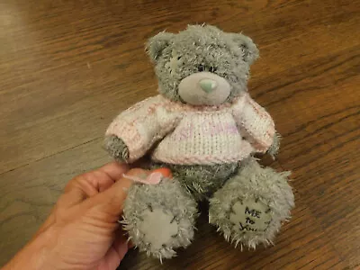 Me To You Bear Plush Gray Teddy W/ Sparkle Thread BEST GRANDMA Sweater Butterfly • $7.19