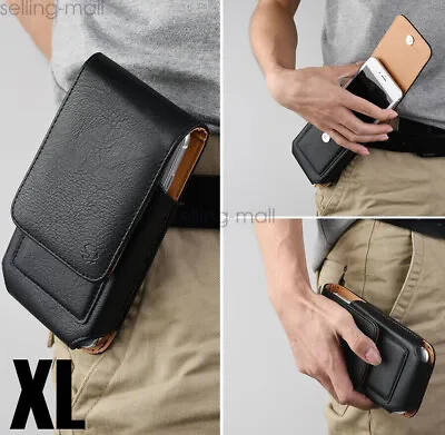 Cell Phones Vertical Leather Case Pouch Cover Belt Clip Holster With Card Holder • $9.99