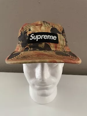 Supreme Blood And Semen Camp Cap Hat 5 Panel Black FW17 • $200