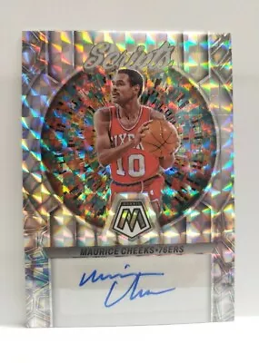  2022-23 Panini Mosiac Basketball Silver Scripts Auto MS-CHE Maurice Cheeks • $7.50