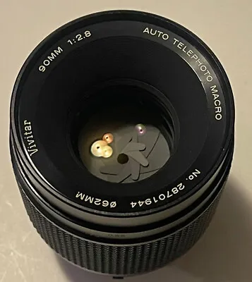 Vivitar Auto Telephoto Macro 90mm F2.8 62mm Lens Made In Japan 28701944 • $150
