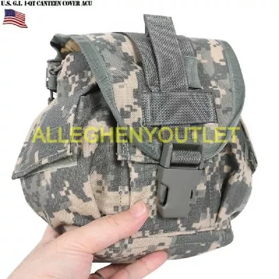 USGI Military Molle ACU 1 QT CANTEEN COVER Pouch Carrier 8465-01-525-0585 EXC  • $9.25