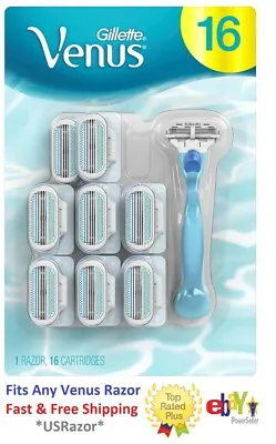 16 Gillette Venus Razor Blades Blades Refill Cartridges Fits Embrace Olay Shaver • $31.99