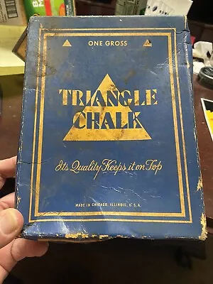 36 Piece Vintage Triangle Billiard Chalk Billiard Cue Chalk W Original Box • $24.99