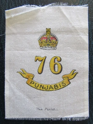 £2.95 • Buy Cigarette Silks Card 76th Punjabis Colonial Army Ww1 Military