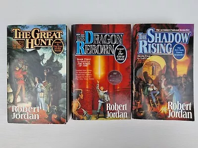 Robert Jordan Novels The Wheel Of Time Series Book 2 3 4  Paperback Vintage  • $90