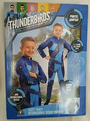 £9.95 • Buy Thunderbirds Are Go Scott Tracy International Rescue Uniform Costume Age 5-7 