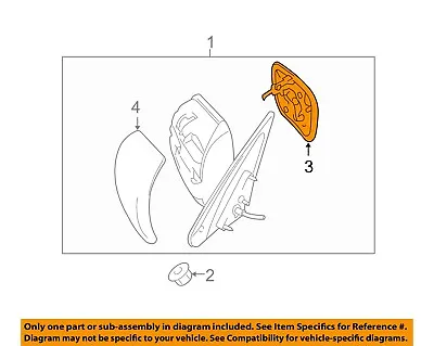 SUZUKI OEM Grand Vitara Outside Mirrors-Front Door-Mirror Glass Right 8473065J10 • $55.73