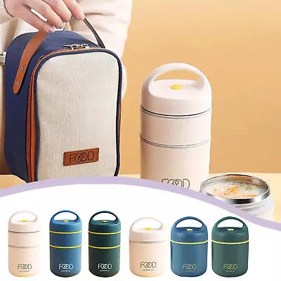 Soup Containers Thermos 2-Tier Double Wall Vacuum Insulated Food Jar Thrifty • $50.68