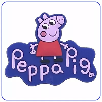 £1 • Buy 2 X Peppa Pig Logo Holey Shoe Charms Jibbitz Accessories