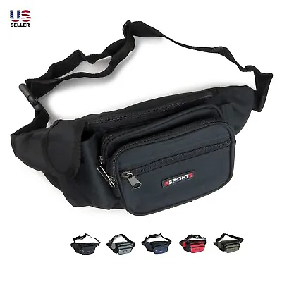 Fanny Pack Waist Bag Shoulder Hip Belt Bum Pouch Crossbody Sport Travel Men • $9.99