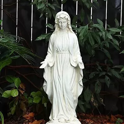 LuxenHome Virgin Mary Statue 30'' Religious Garden Art Virgen De Guadalupe S... • $118.90
