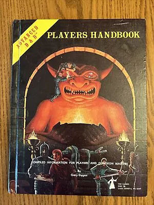 PLAYERS HANDBOOK RARE 1978/1981 7th Print 1st Edition Dungeons & Dragons NM-! • $249