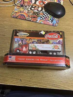 Nip Coca-cola Matchbox Coke Around The World Collection Semi Truck #4 Usa Santa • $16.50