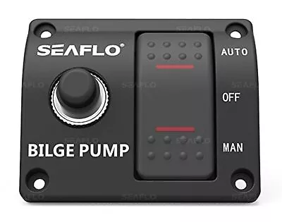 3-Way Bilge Pump Switch Panel Automatic-Off-Manual 12v 24v W/Built-In 15A Cir... • $30.49