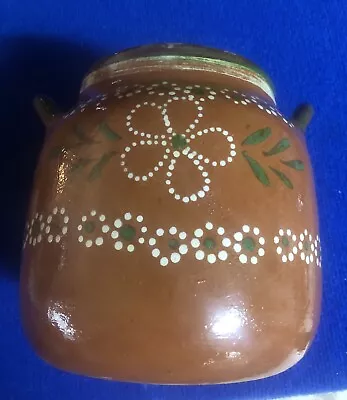 Vintage Mexican Red Clay Bean Pot 3 Quarts Hand Made No Lid • $39