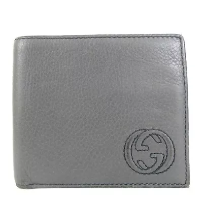 Authentic GUCCI 322115・2149 Interlocking G Wallet Leather [Used] • $0.99