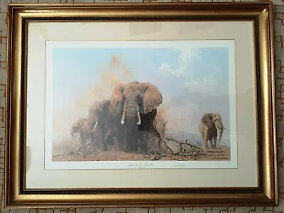 David Shepherd  Elephants In Tsavo National Park  Signed Ltd Print 70/185 Framed • £499.99