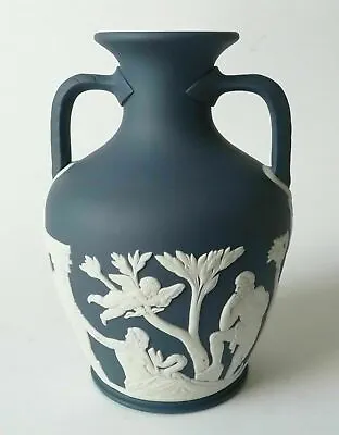 Wedgwood Portland Blue Jasperware Vase • $784.81