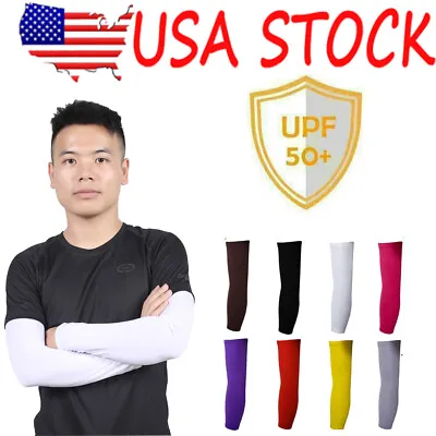 Summer Breathable Arm Sleeve Sport Hand Cover UV Protective Arm Cover Sleeve USA • $6.99