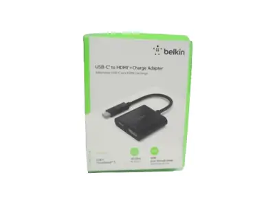 Belkin USB-C To HDMI Adapter + Charge AVC002btBK 4K 60W MacBook Pro HDMI Adapter • $10.99