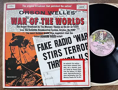 DCS 10 Orson Welles War Of The Worlds 2 LP Set • £40