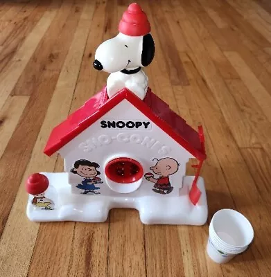 The Original Snoopy Sno-Cone Machine Maker Peanuts Open Box Vintage • $45.95