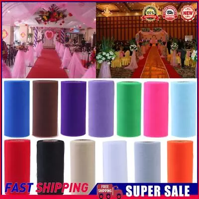 Colorful Tissue Tulle Paper Roll Spool Craft Wedding Birthday Holiday Decor • £5.43