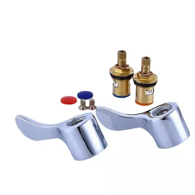Easy To Install Replacement Kit For G1/2 Taps Lever Taps Handle Knob + Valve • £13.54