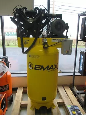 NEW Emax 7.5 HP 80-Gallon Single Or 3-Phase Vertical Silent Air Compressor • $4442