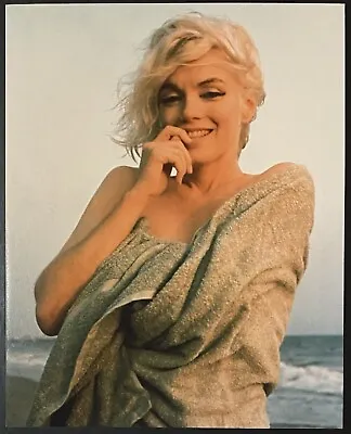 1962 Marilyn Monroe Original Photo George Barris Santa Monica Beach Stamped • $400