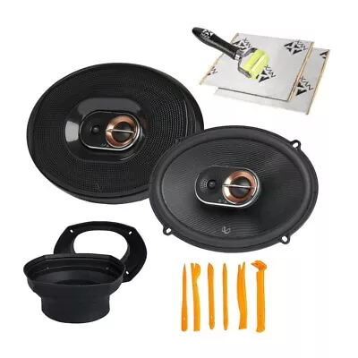 Infinity Kappa 693M 120W 6  X 9  3-Way Car Speakers W/ NVX Speaker Install Kit • $291.91