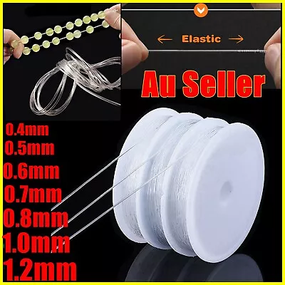 Stretch Elastic Cord String Bead Beading Jewellery Bracelet Clear Thread Line AU • $7.95