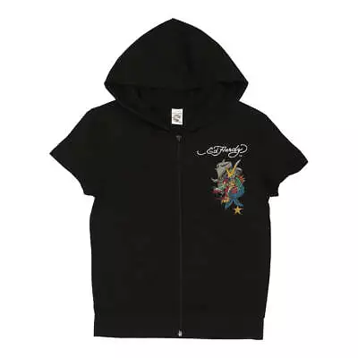 Ed Hardy Hoodie - Small Black Cotton • £36.20