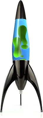 Lava Lamp By Mathmos Telstar Rocket Black-Blue/Green Home Decoration Retro • $151.68