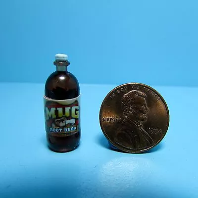 Dollhouse Miniature Replica 2 Litre Bottle Of Mug Root Beer • $3.14