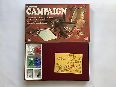 WADDINGTONS  CAMPAIGN  Board Game - Complete Strategy Game  Vintage • £9.99