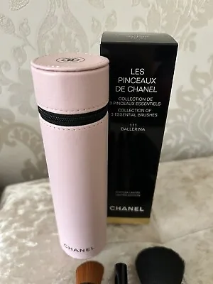 £225 • Buy Chanel Leather Ballerina Pink Limited Edition Brush Set