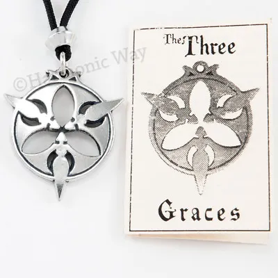 THREE GRACES Necklace Muses Greek GODDESS Pendant Feminine Spirit Double-sided • $19.99