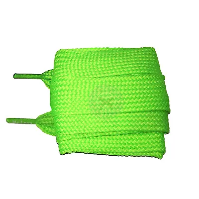 Mr Lacy Fatties - Neon Green Fat Shoelaces (130cm Length | 25mm Width) • £6.49